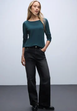 Basic shirt met lange mouwen