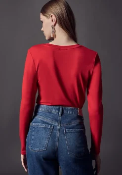 Basic shirt met lange mouwen