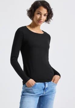 Basic shirt met lange mouwen