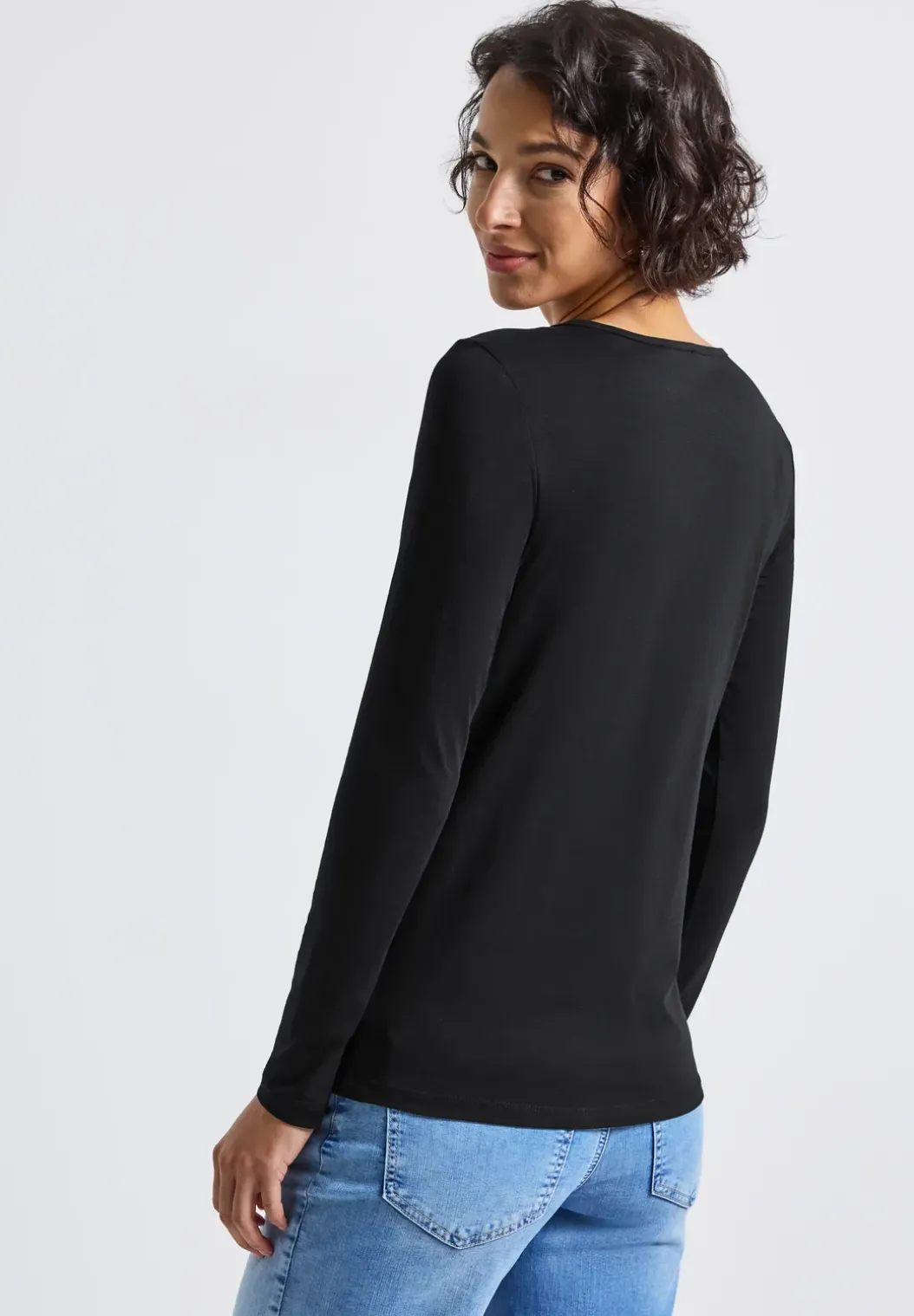 Basic shirt met lange mouwen