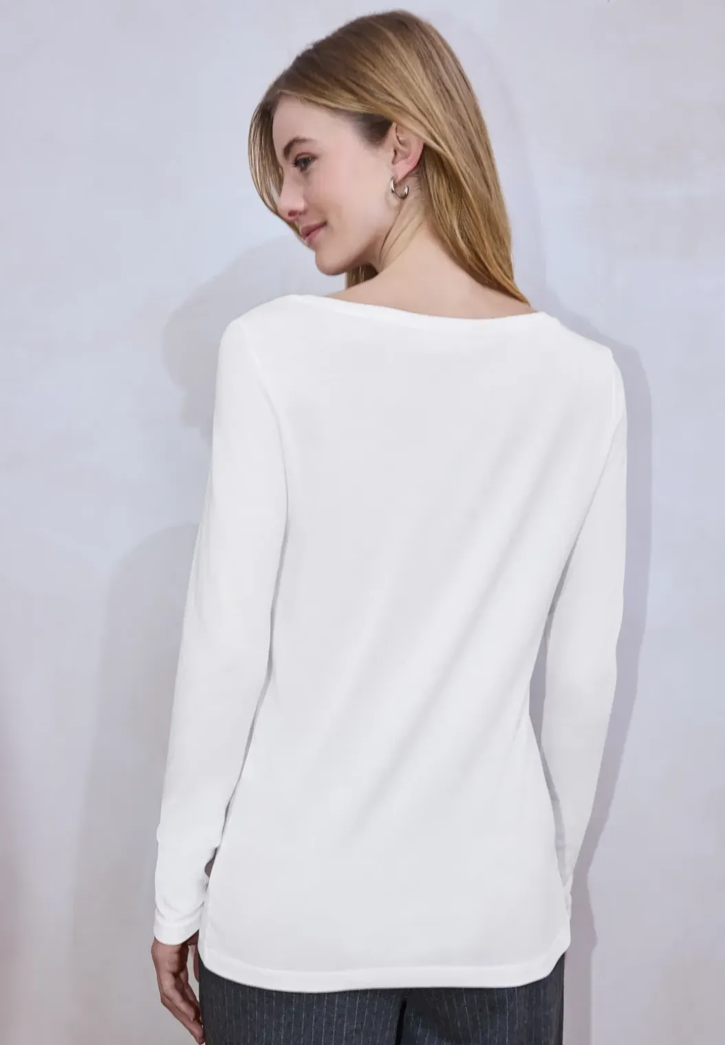 Basic shirt met lange mouwen