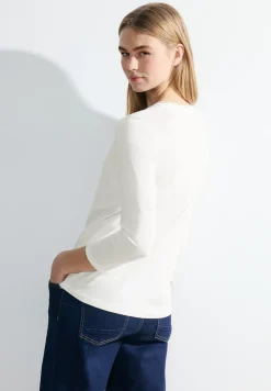 Basic shirt met 3/4-mouwen