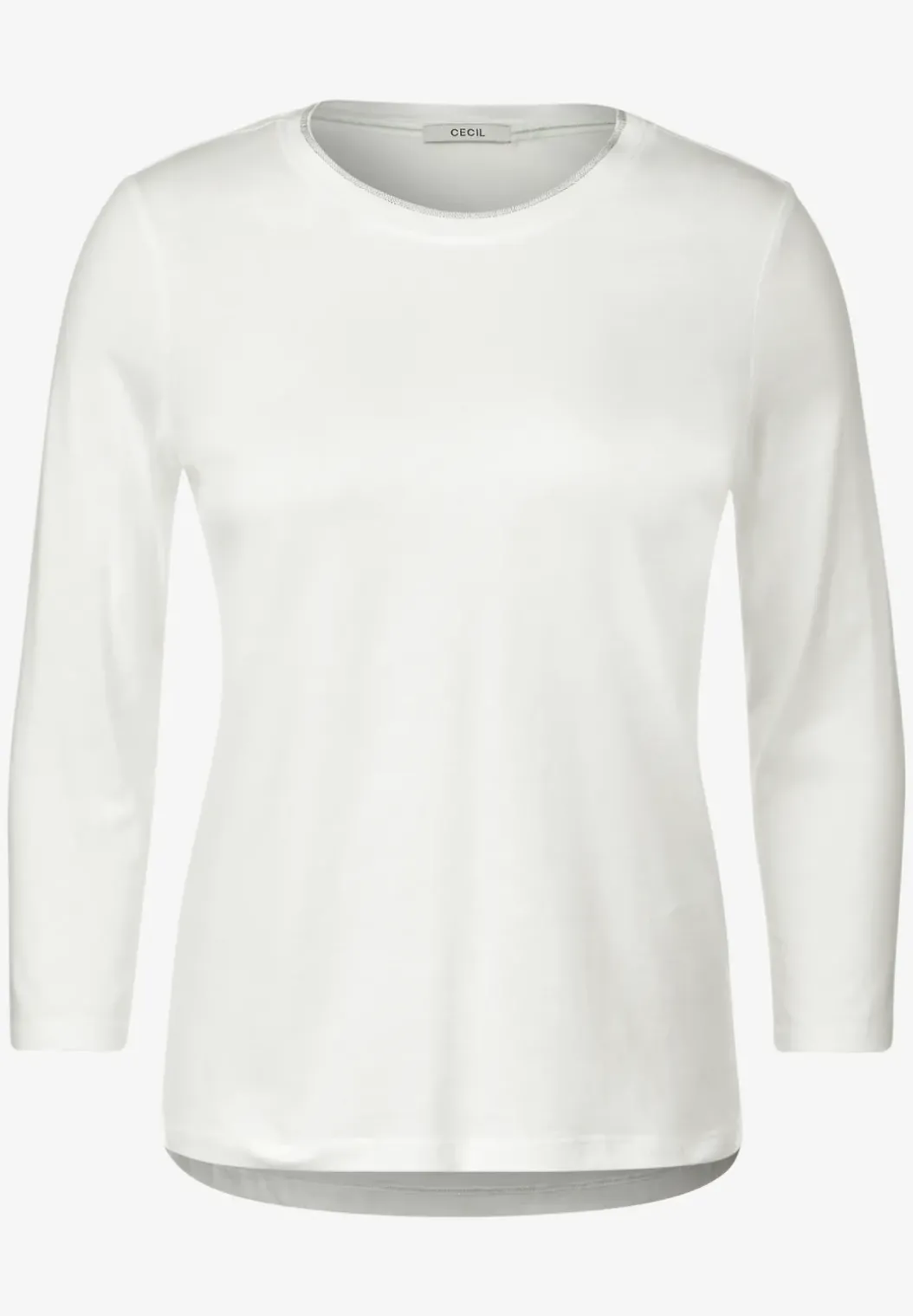 Basic shirt met 3/4-mouwen