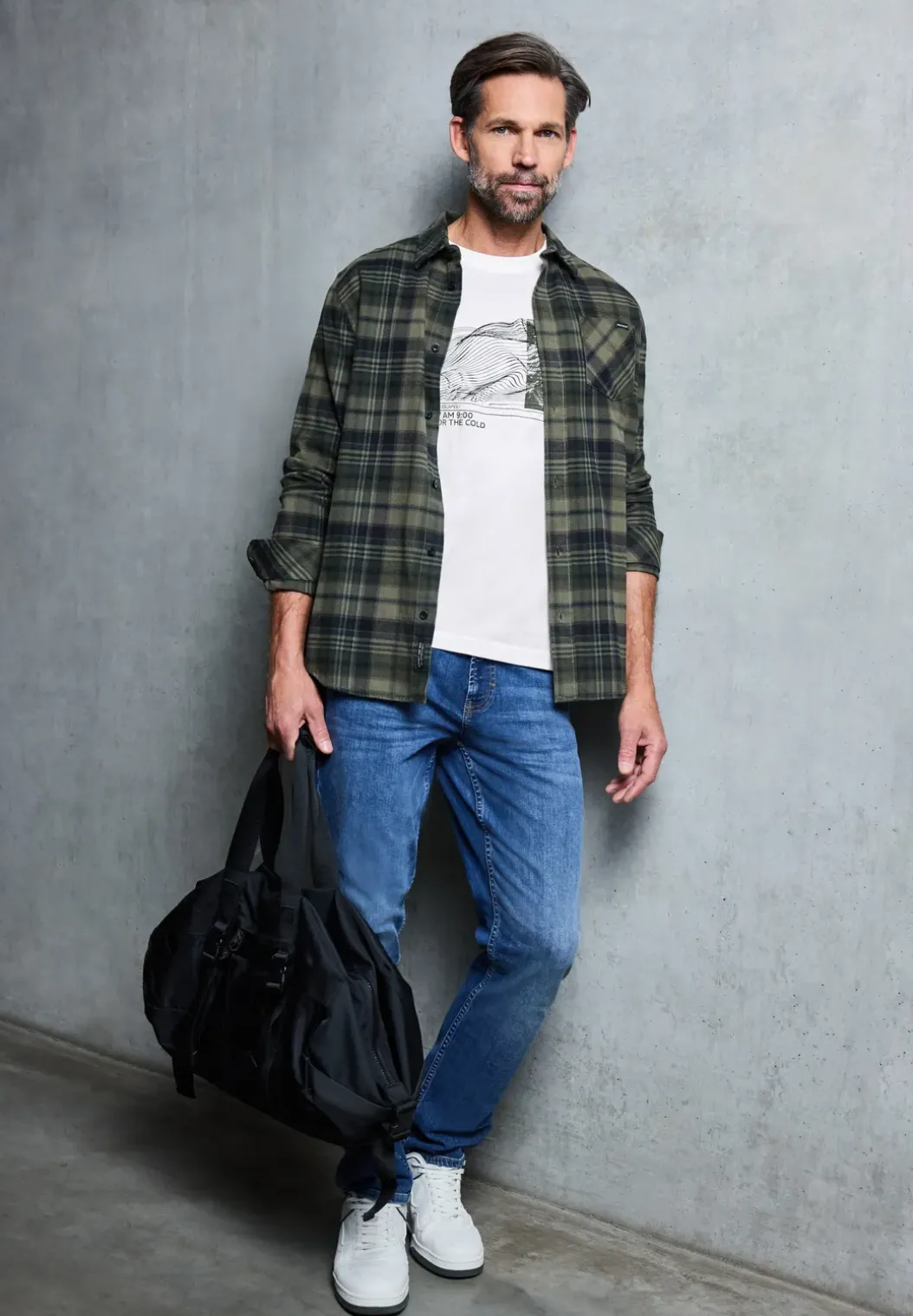 Basic Shirt met print aan de voorkant