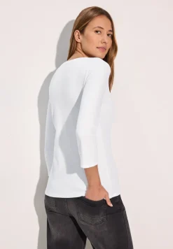Basic shirt met ronde hals