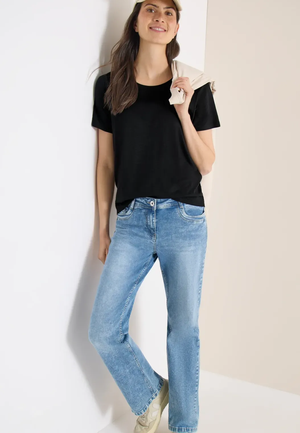 Basic Shirt met ronde hals in een 2-pack