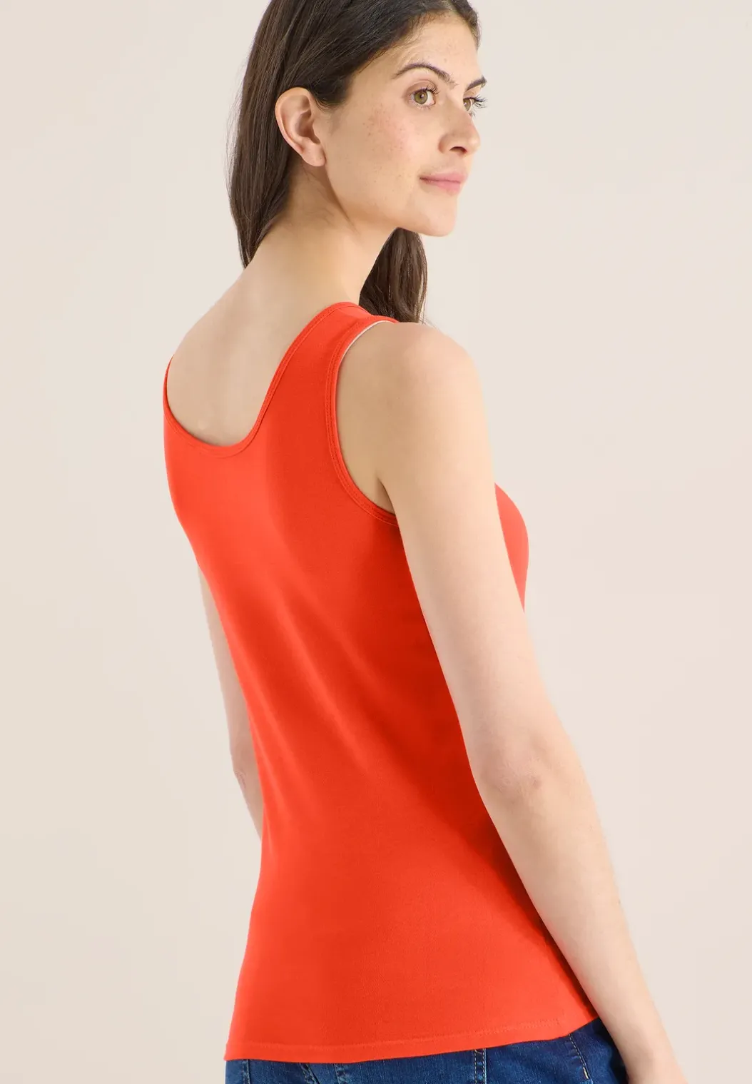 Basic top in effen kleur