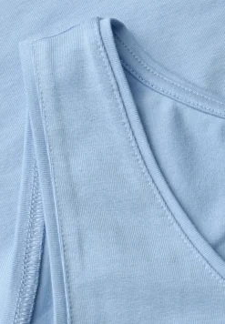 Basic top met ronde hals in jersey