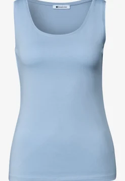 Basic top met ronde hals in jersey