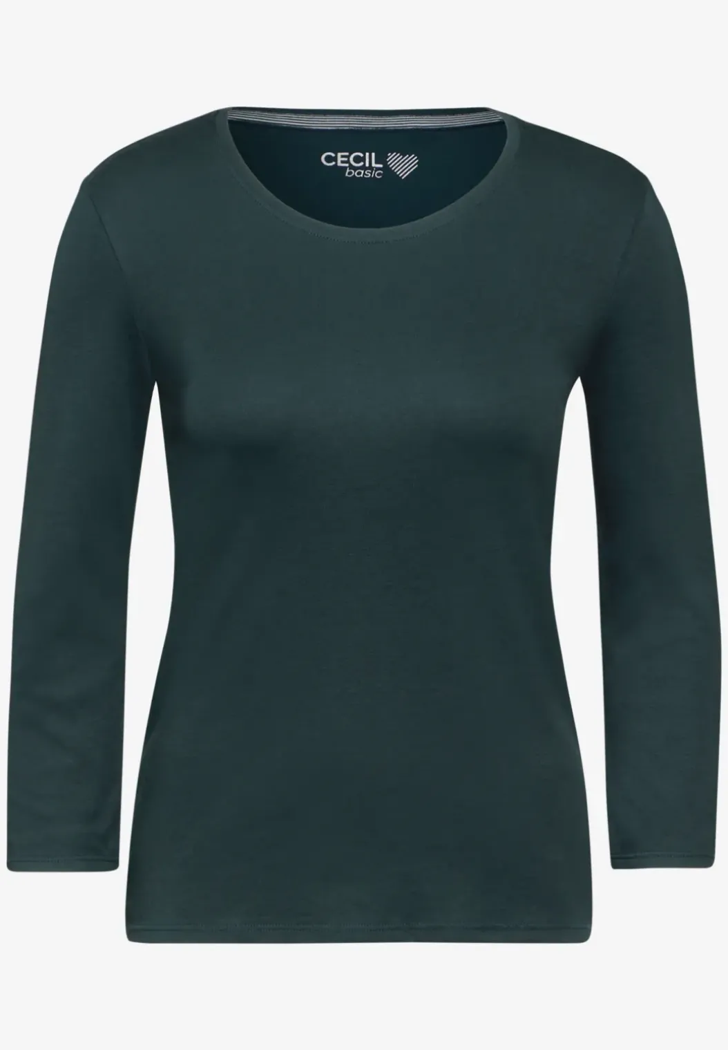 Basic T-shirt in effen kleur