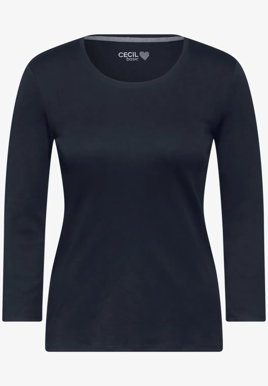 Basic T-shirt in effen kleur