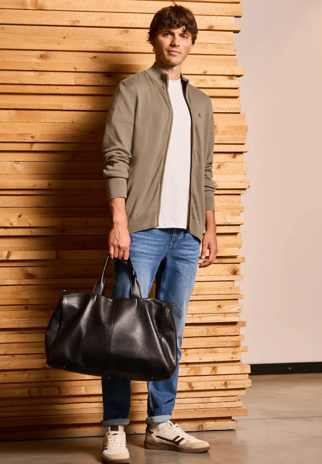 Basic vest met rits