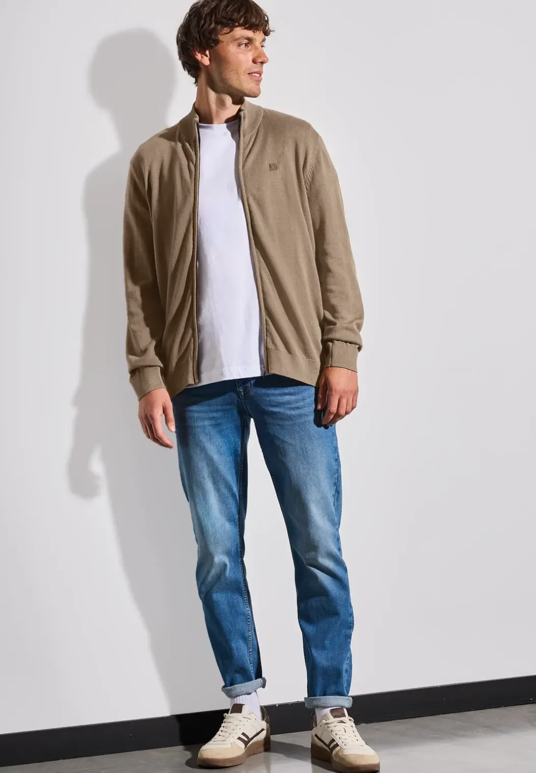 Basic vest met rits