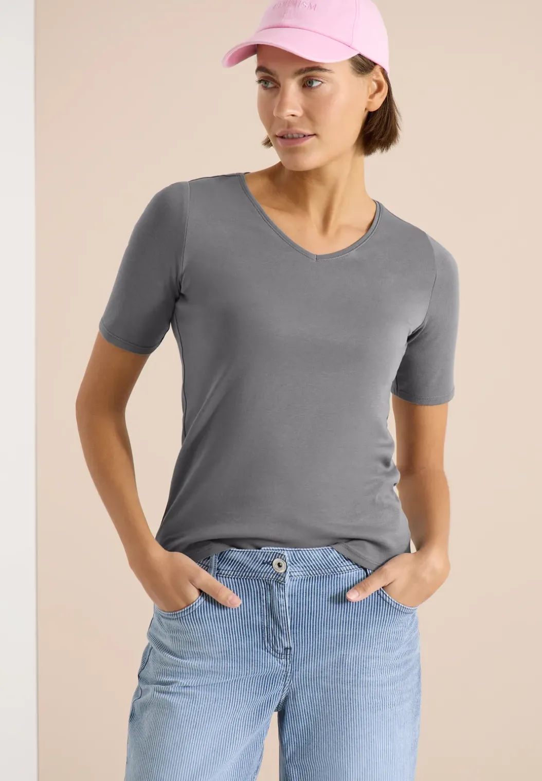 Basic katoenen shirt