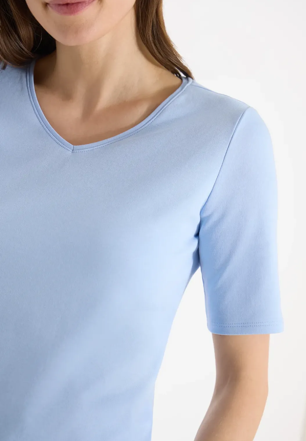 Basic katoenen shirt
