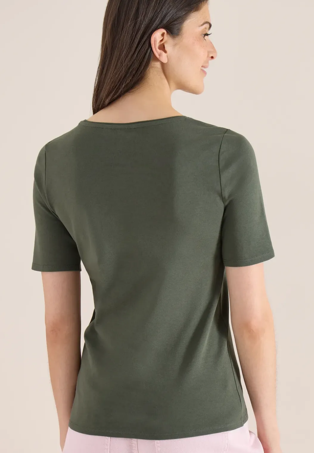 Basic katoenen shirt