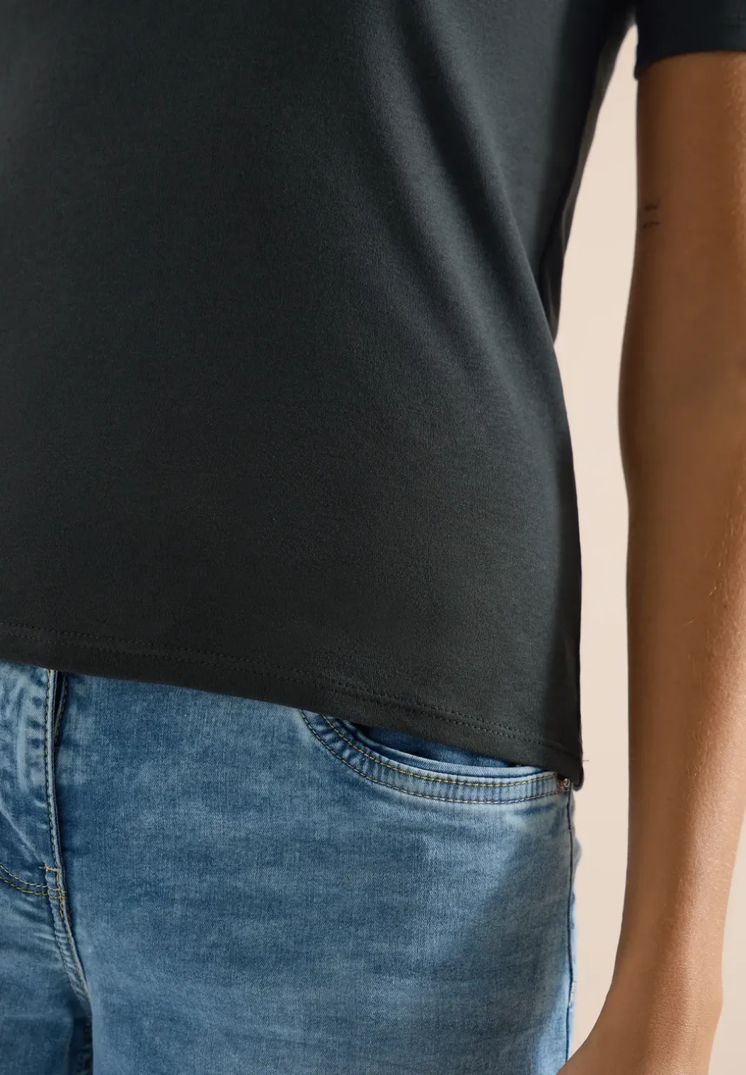 Basic katoenen shirt