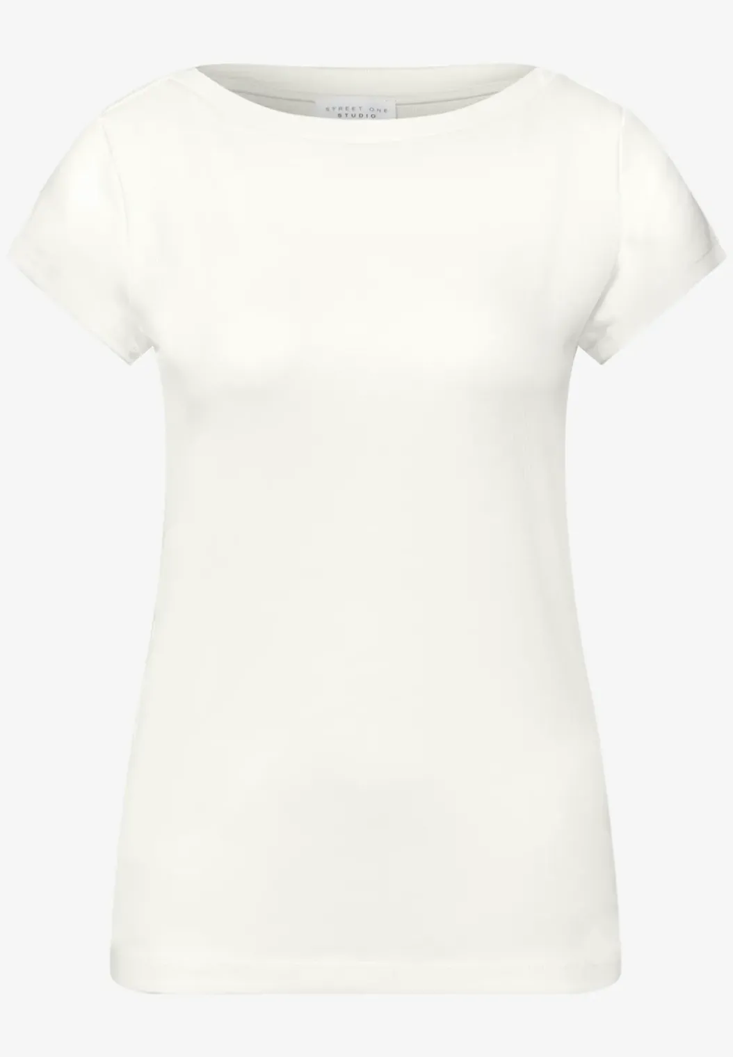 Basic shirt met boothals