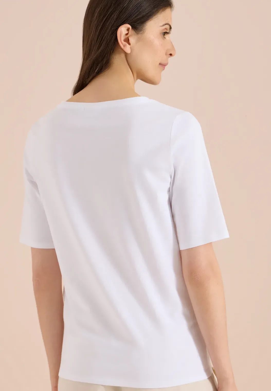 Basic Shirt met boothals