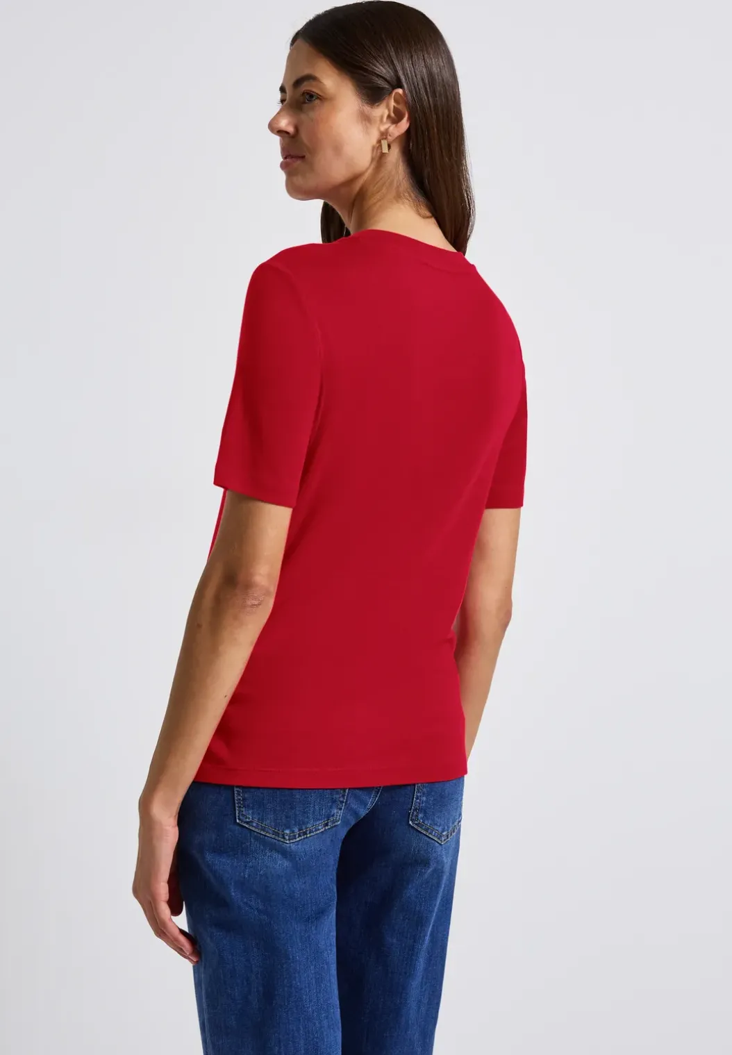 Basic shirt met col