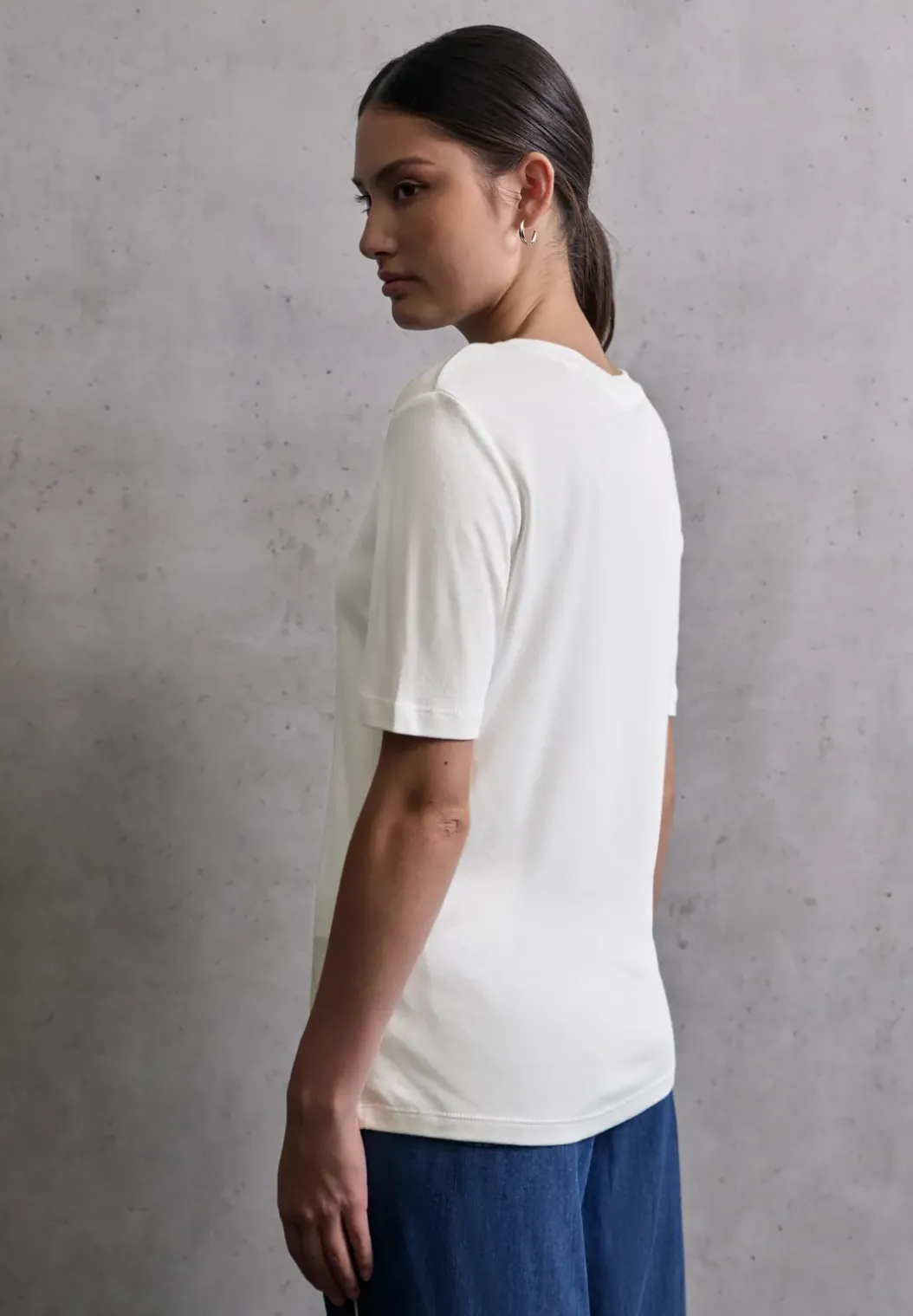 Basic shirt met korte mouwen