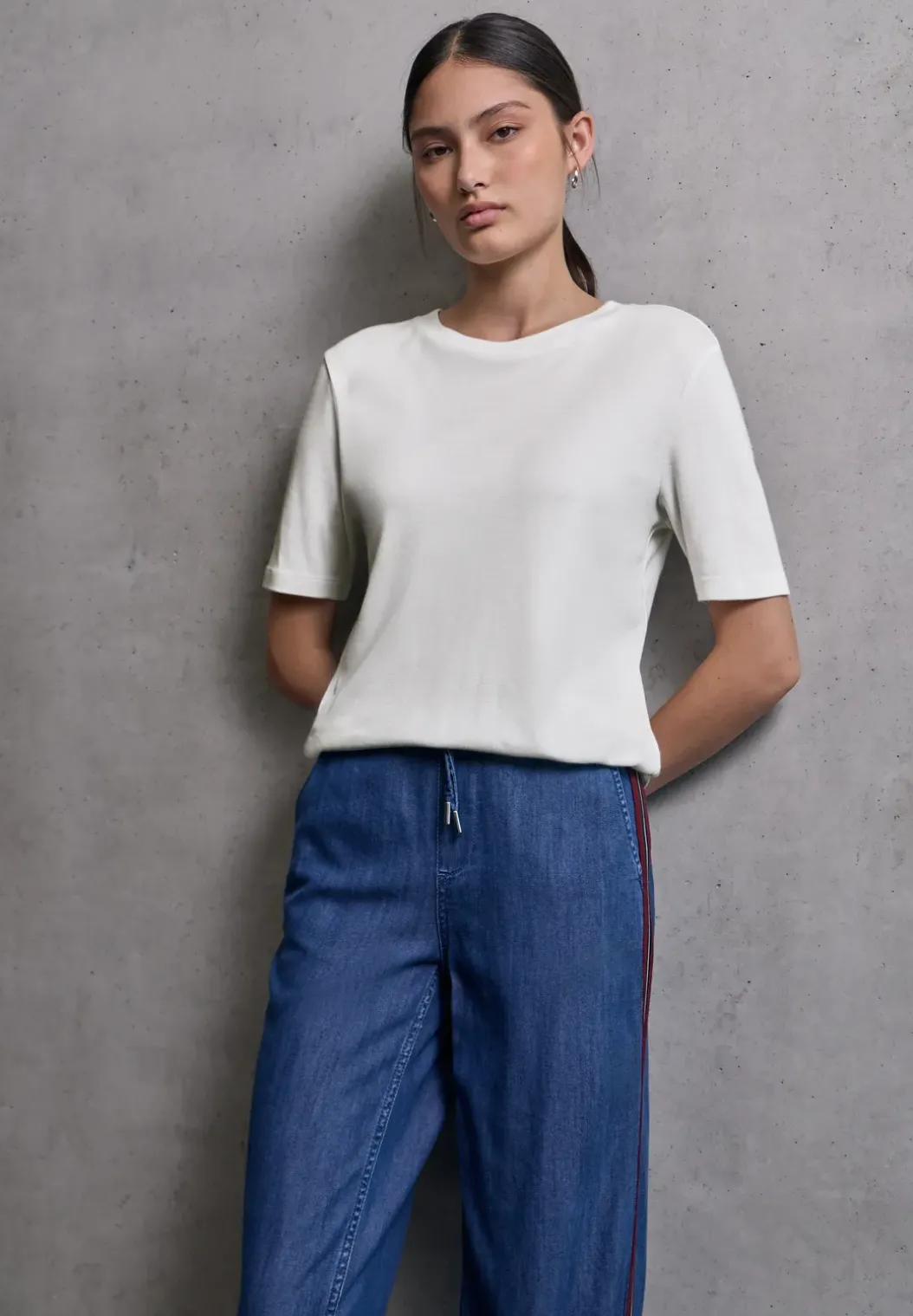 Basic shirt met korte mouwen