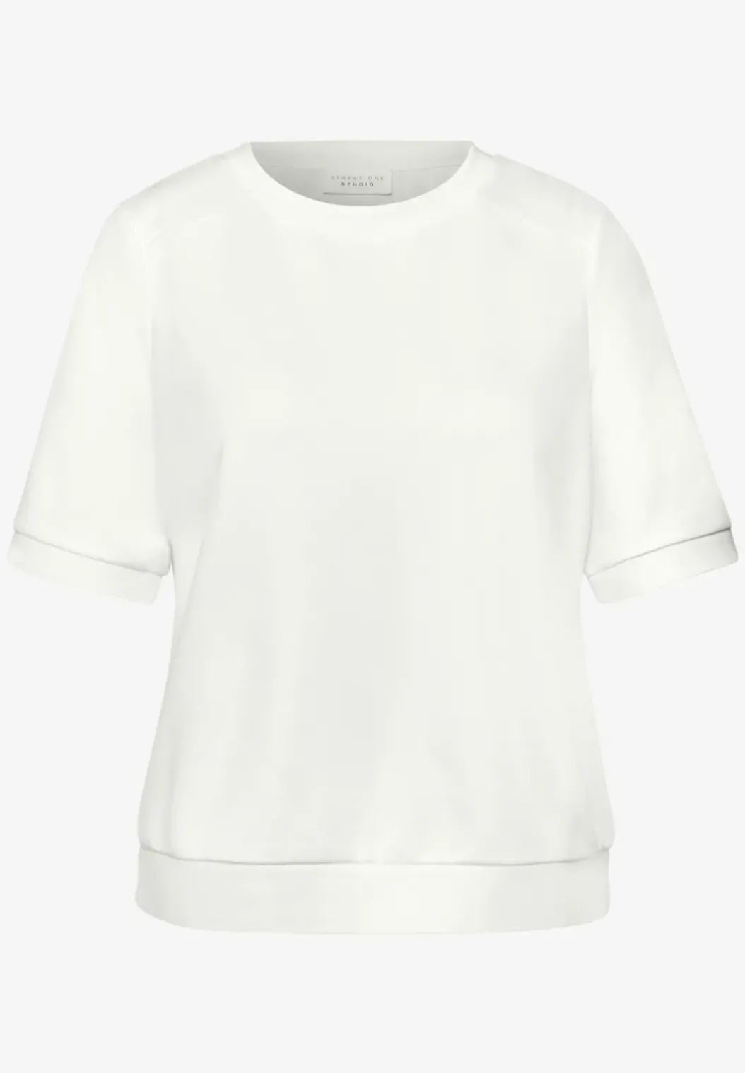 Basic Shirt met korte mouwen en ronde hals