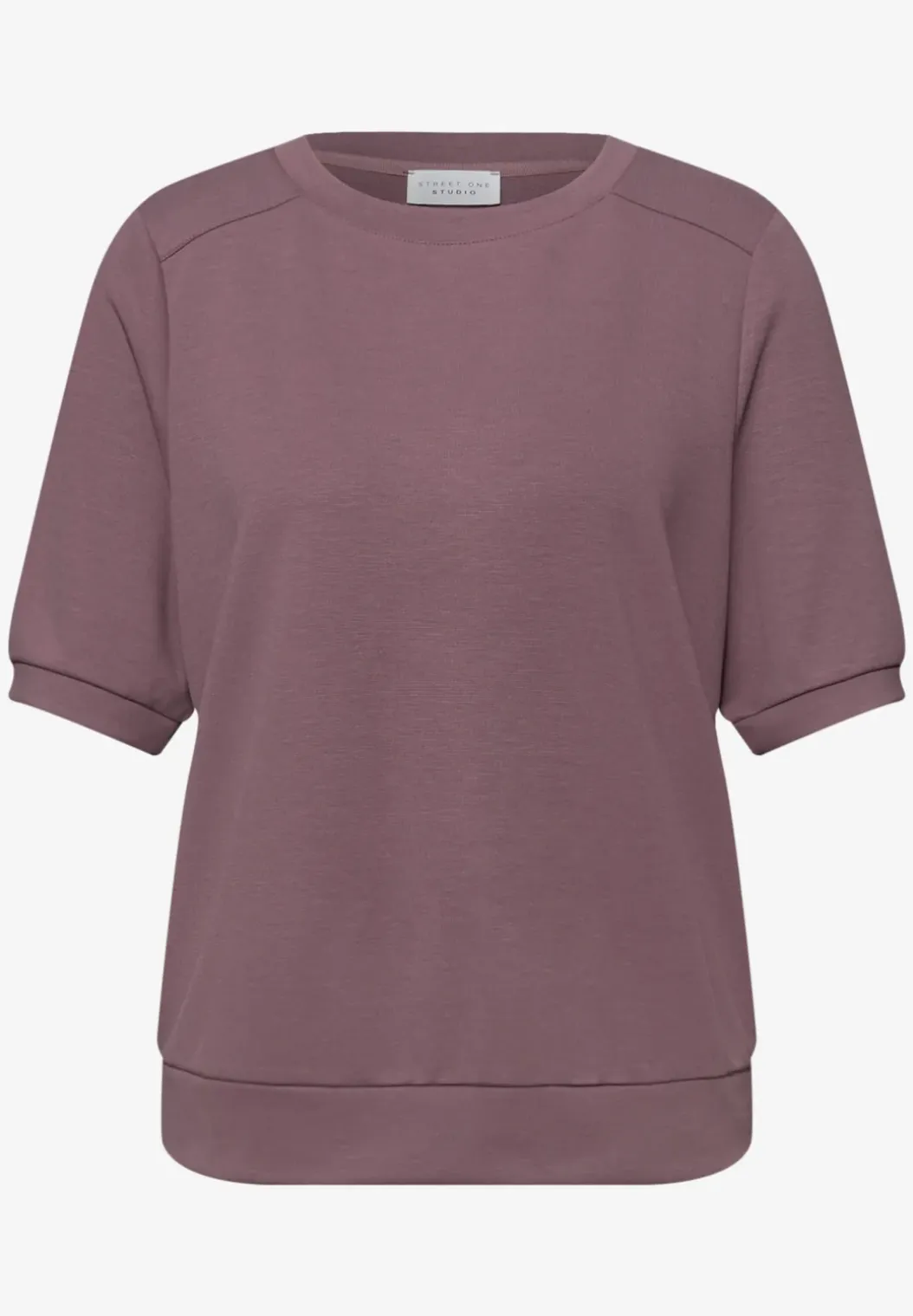 Basic Shirt met korte mouwen en ronde hals