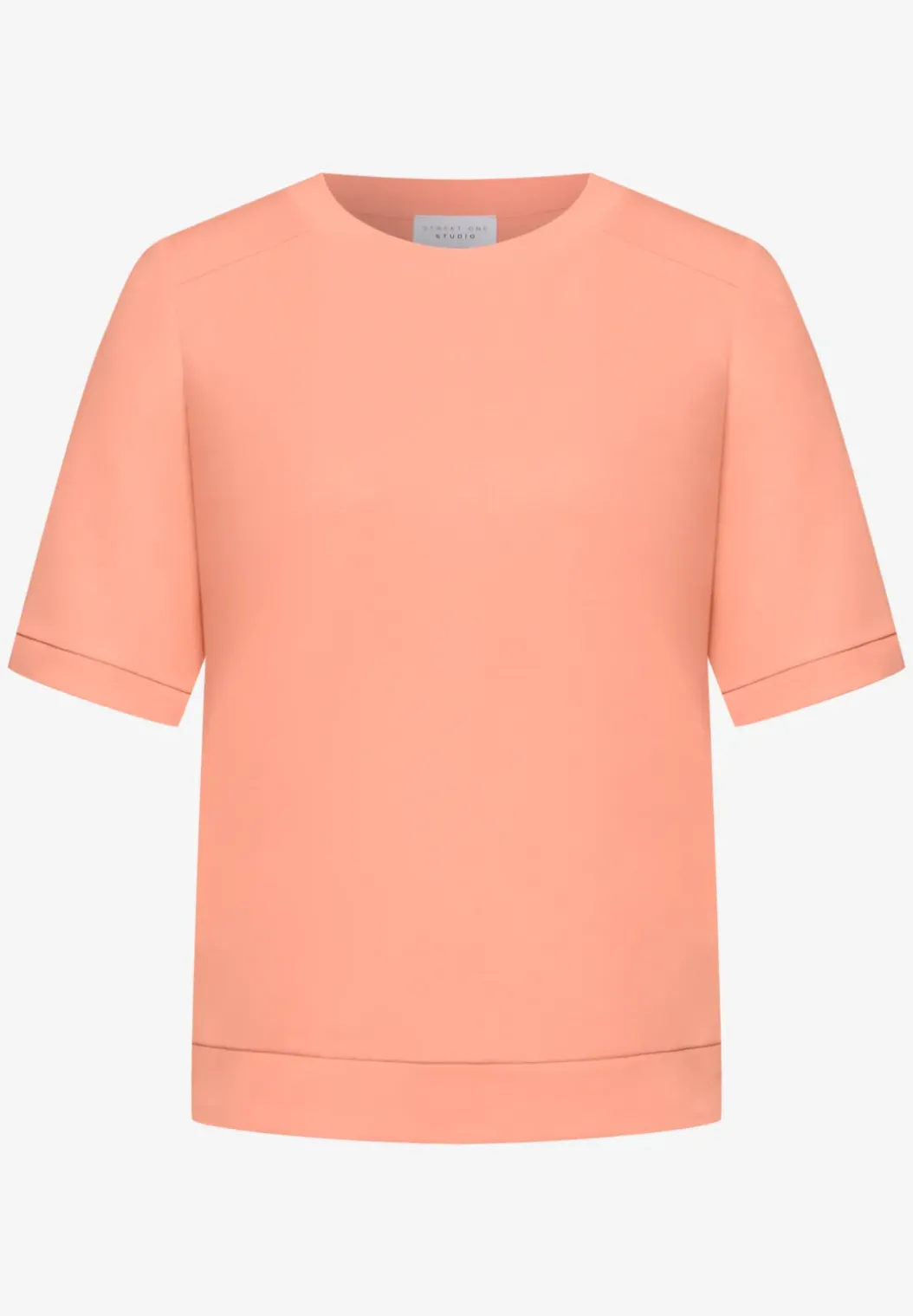 Basic Shirt met korte mouwen en ronde hals