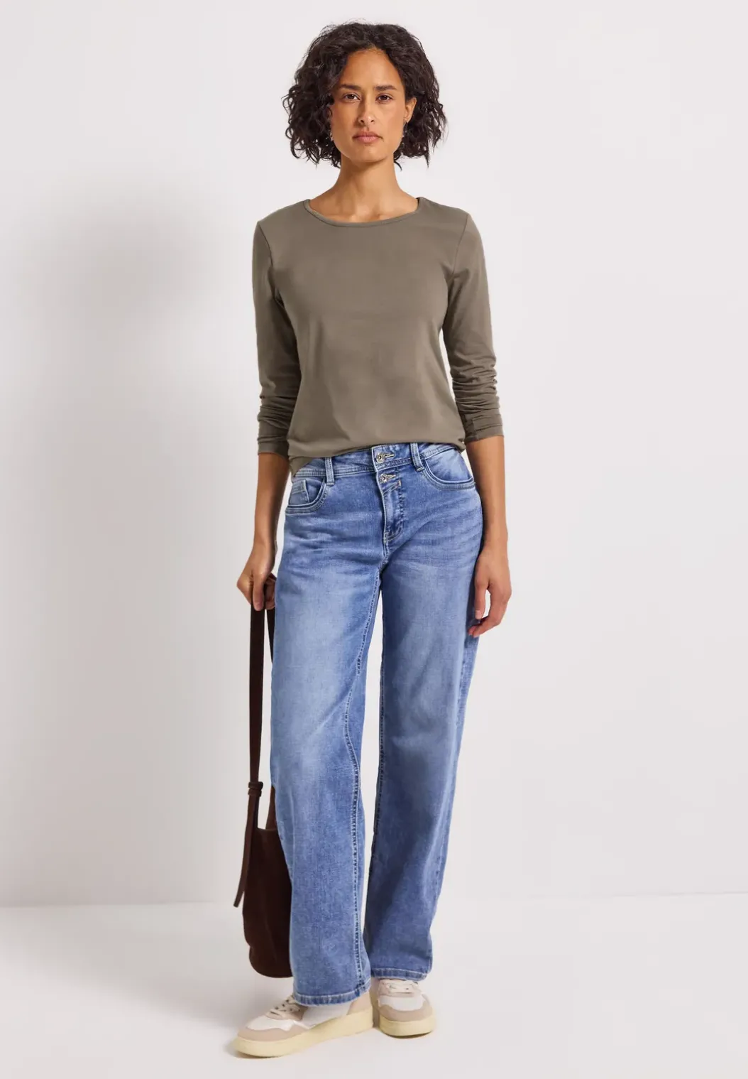 Basic shirt met lange mouwen