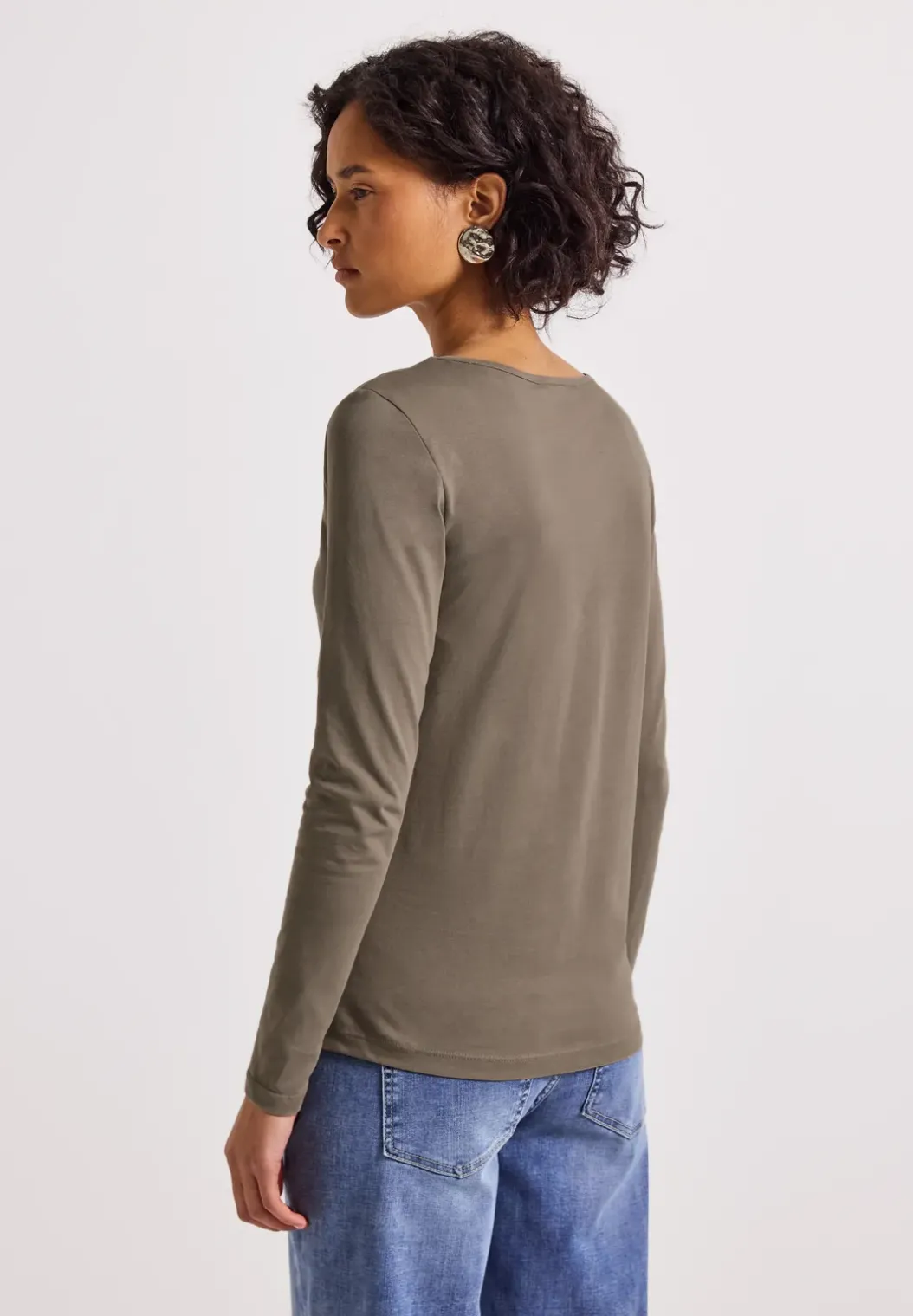 Basic shirt met lange mouwen
