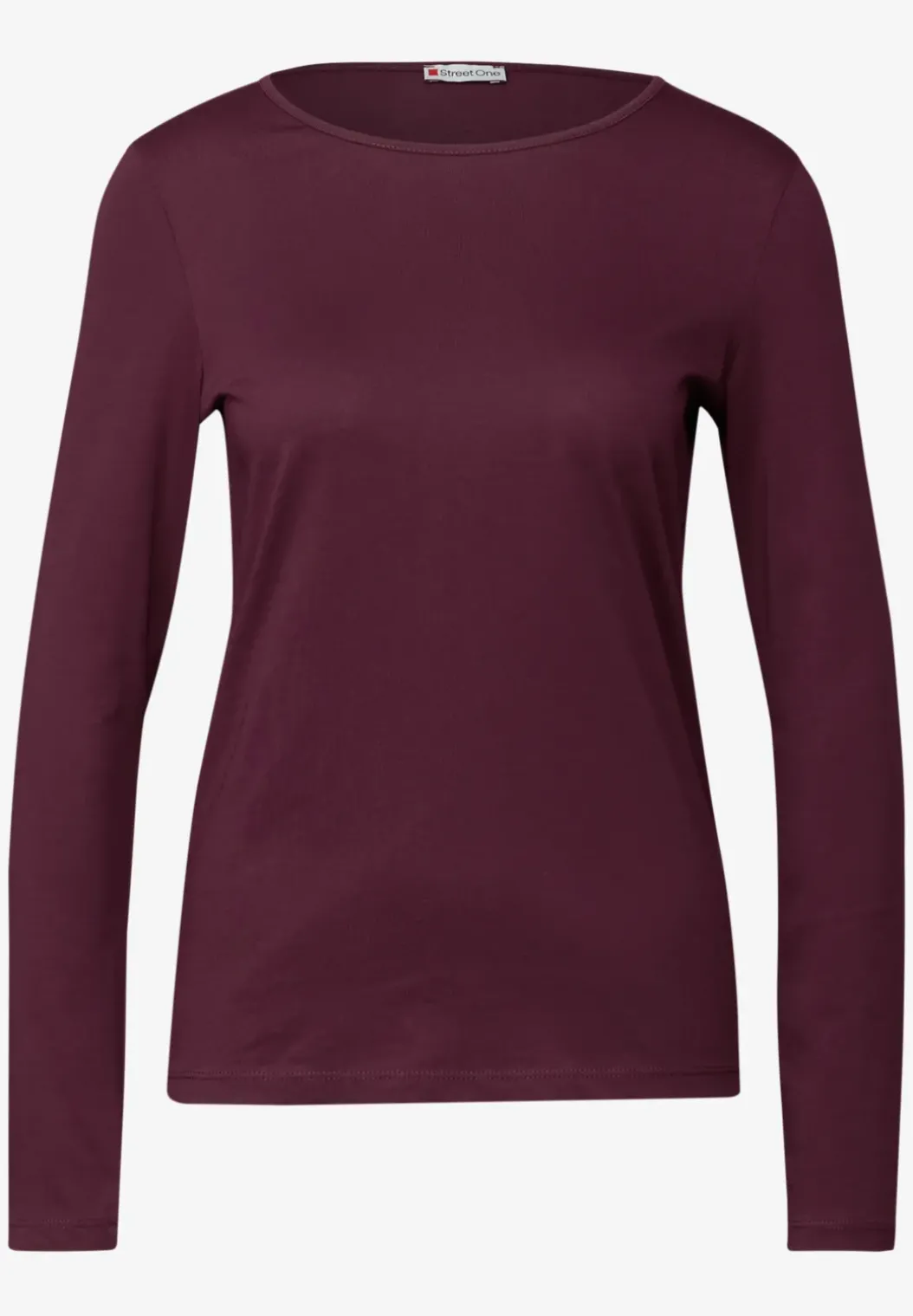 Basic shirt met lange mouwen