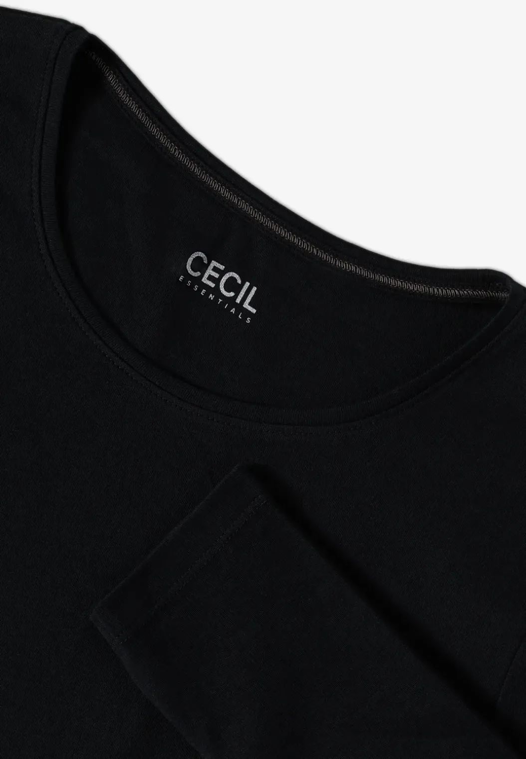Basic shirt met lange mouwen