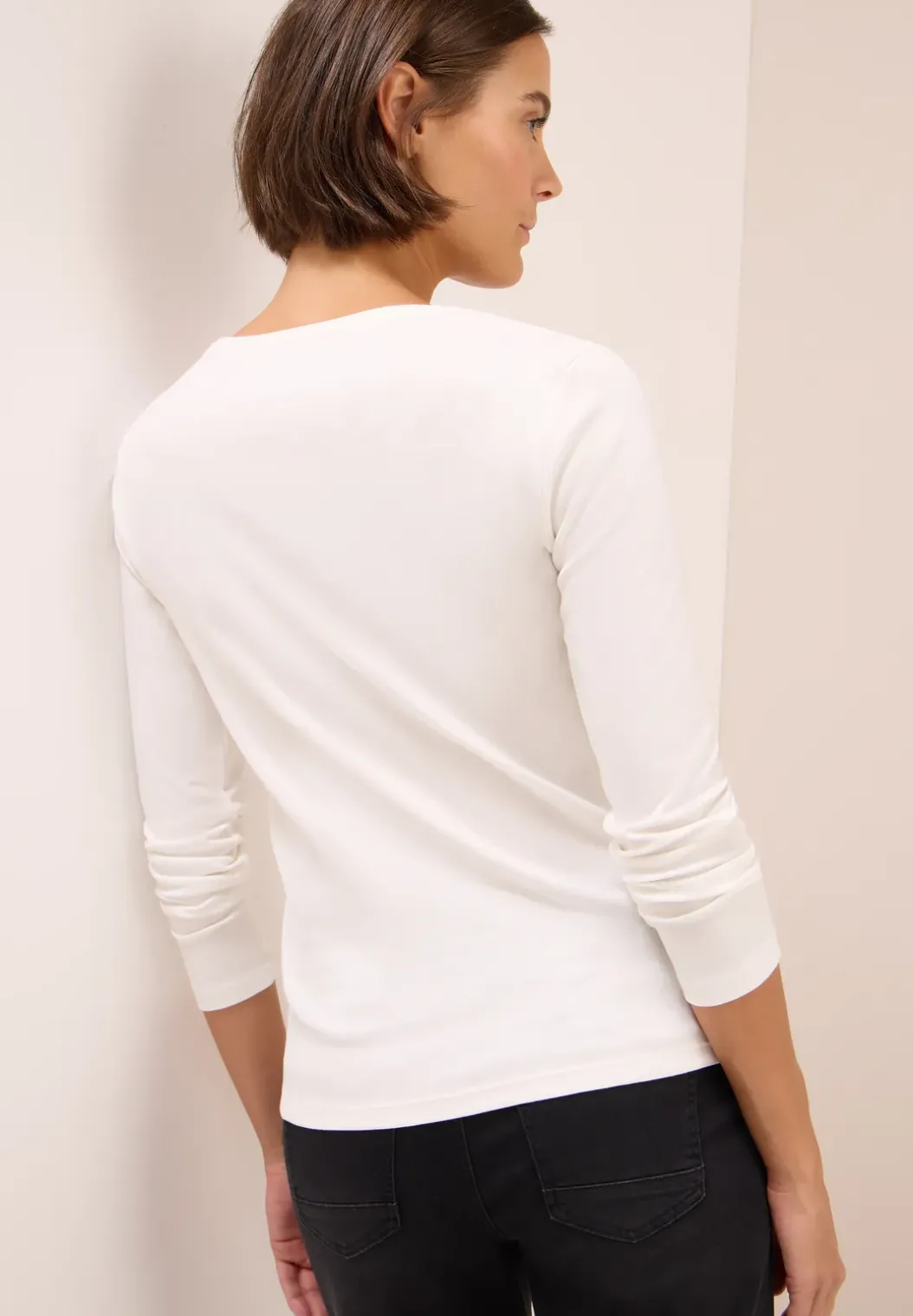 Basic shirt met lange mouwen