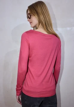 Basic shirt met lange mouwen