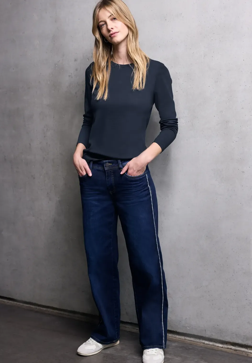 Basic shirt met lange mouwen