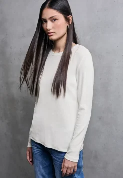 Basic shirt met lange mouwen