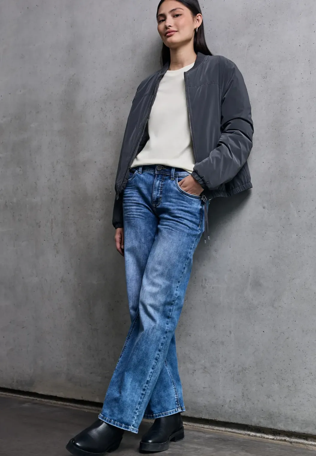 Basic shirt met lange mouwen