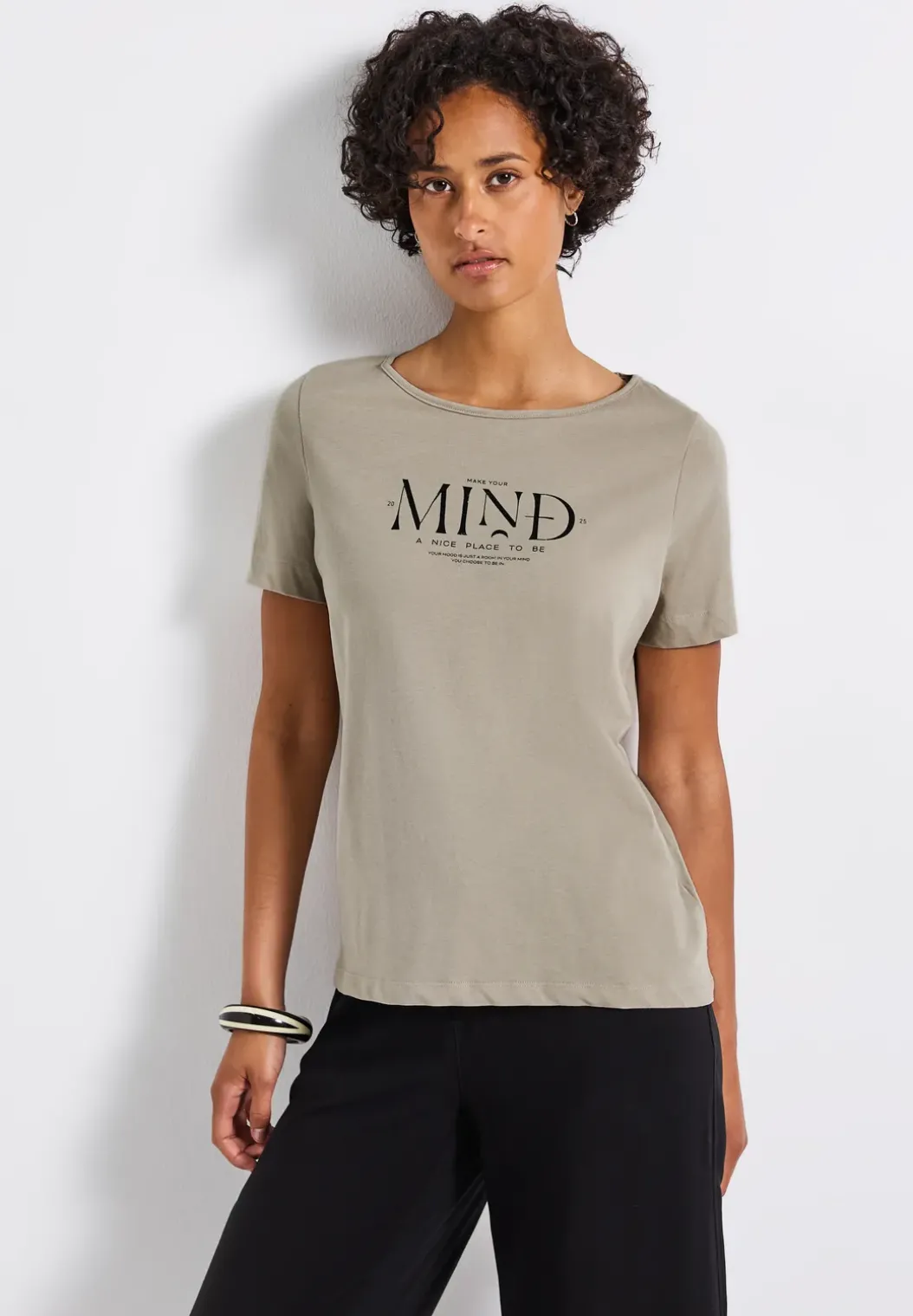 Basic shirt met print