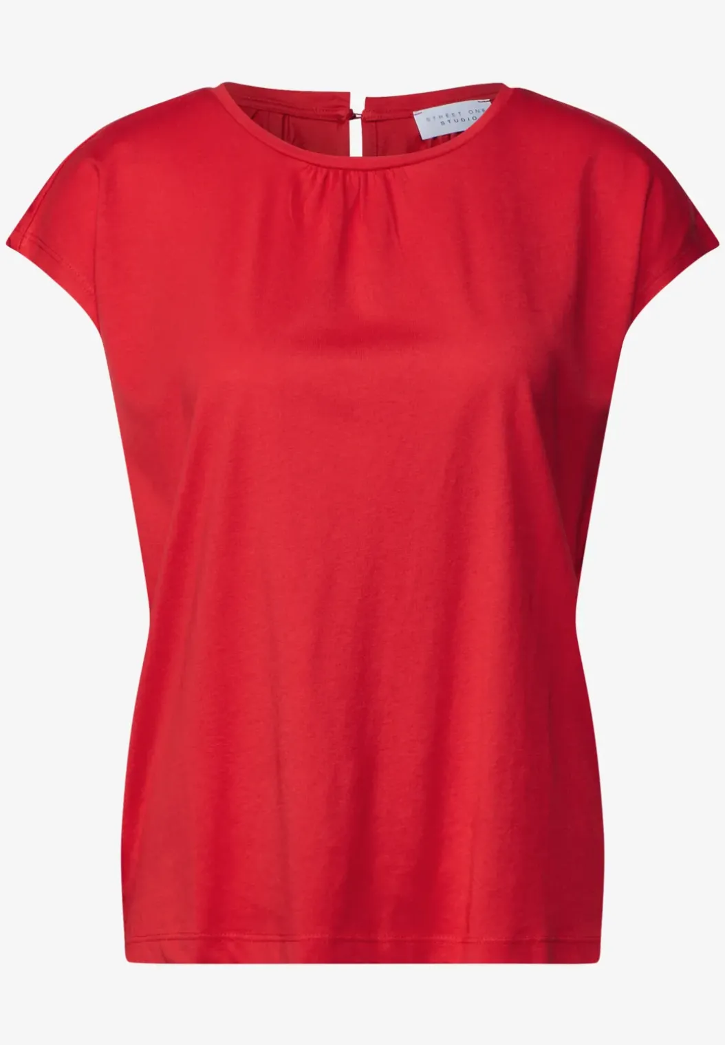 Basic shirt met rimpels