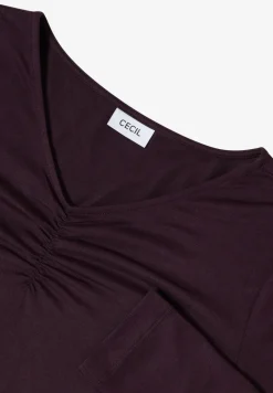 Basic shirt met rimpels