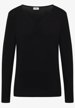 Basic shirt met rimpels