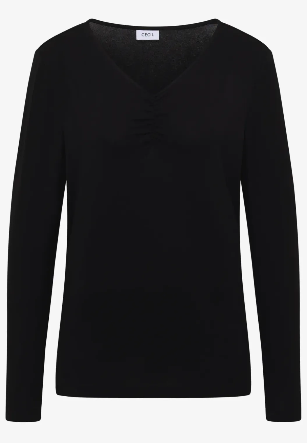 Basic shirt met rimpels