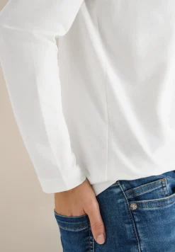 Basic shirt met rimpels