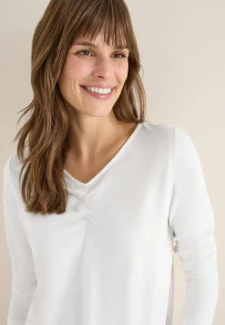 Basic shirt met rimpels