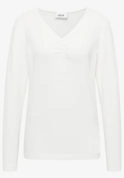 Basic shirt met rimpels