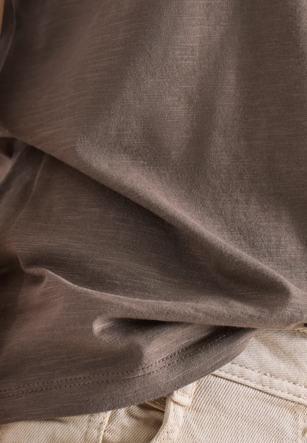 Basic Shirt met ronde hals