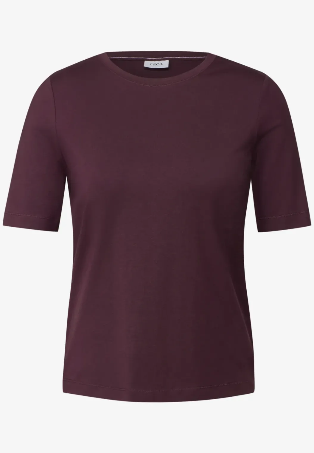 Basic Shirt met ronde hals