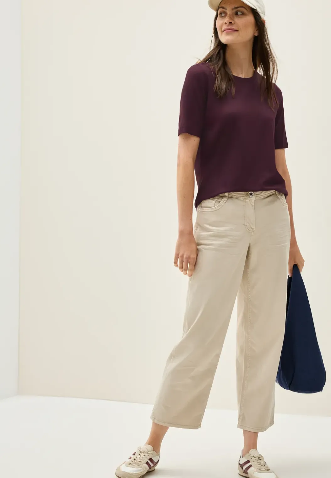 Basic Shirt met ronde hals