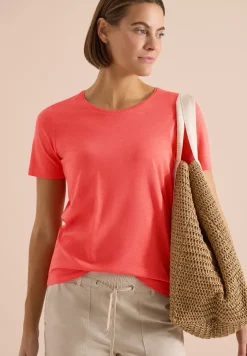 Basic Shirt met ronde hals